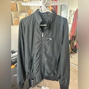 H&M polyester jacket with hood